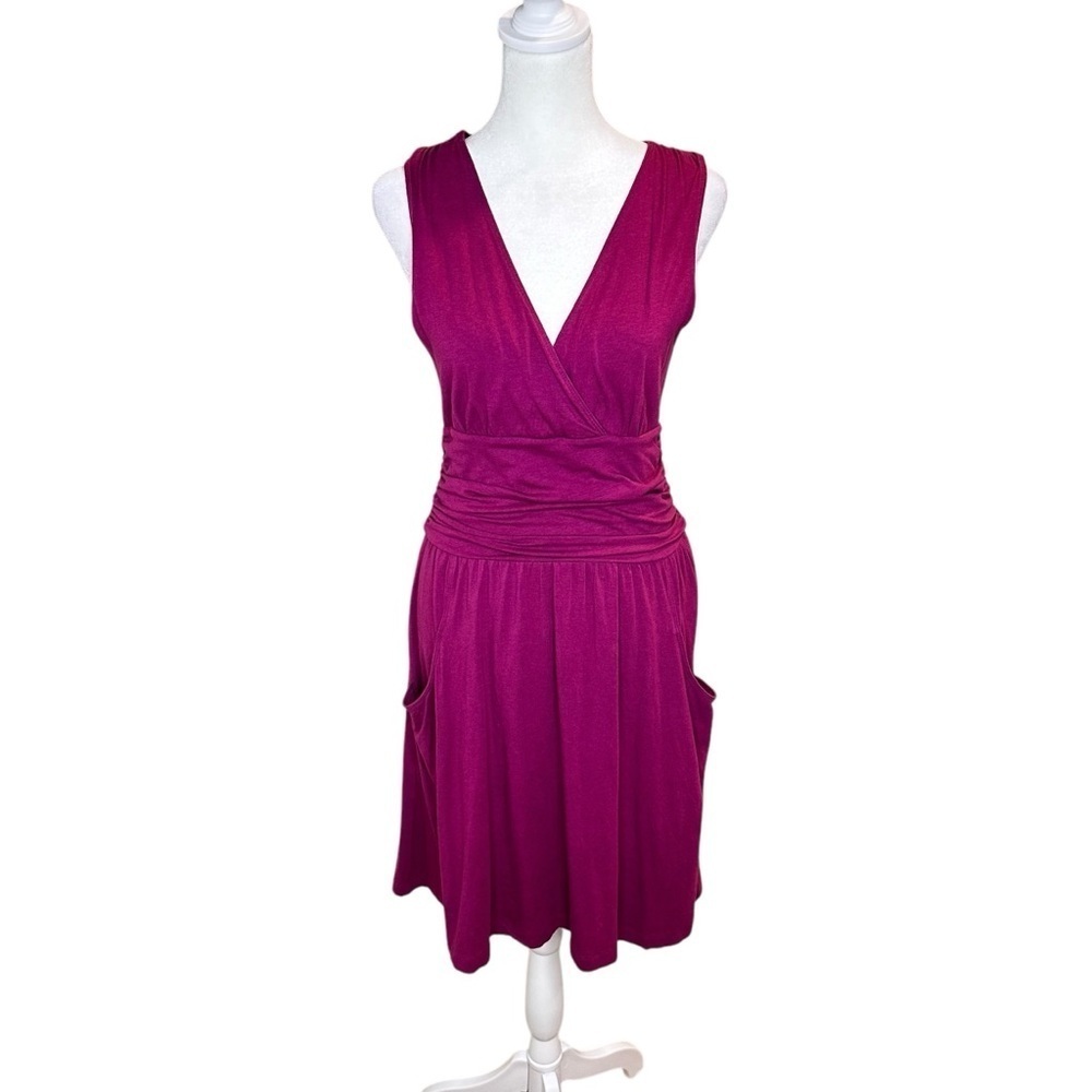 Athleta Sleeveless Ruched A-line Sundress Size S